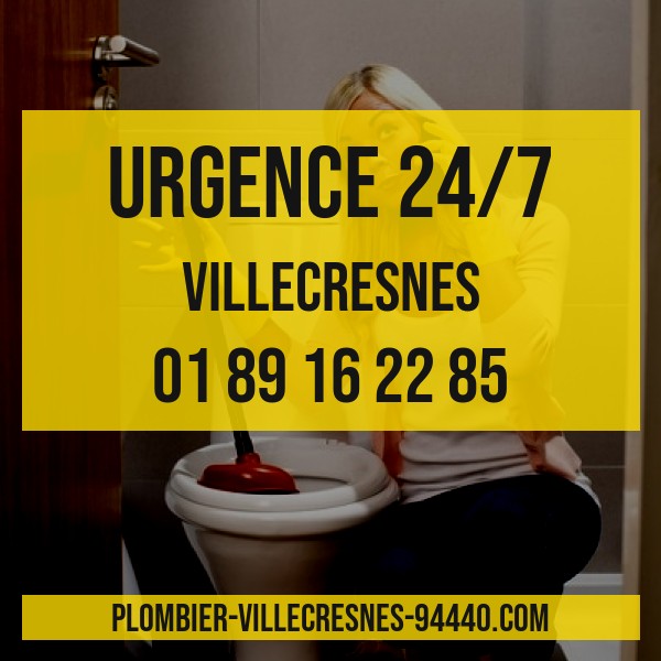 urgence plombier Villecresnes