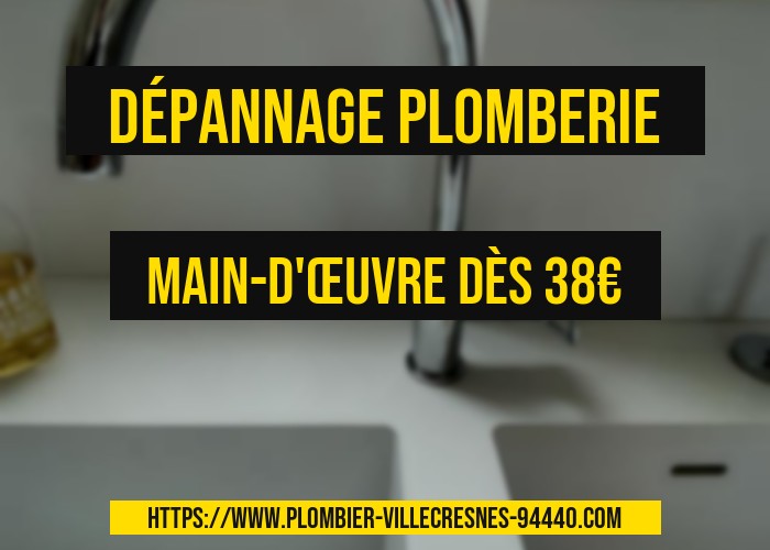 votre dépanneur plombier à Villecresnes